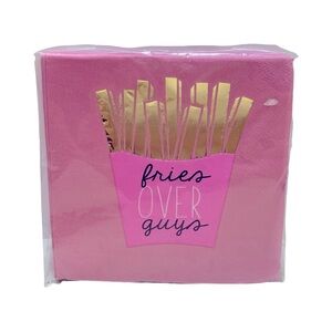 Nordstrom Pink and Gold Fries Over‎ Guys Napkins